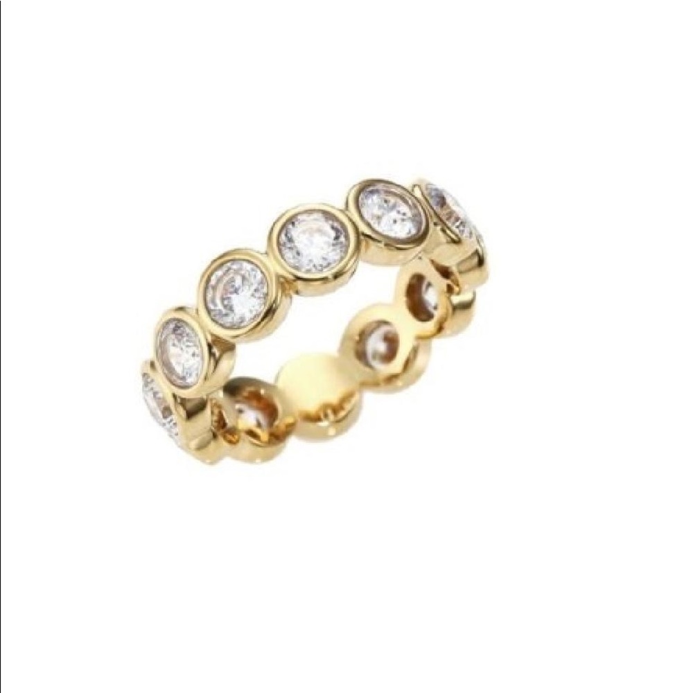 NWOT MK Park Ave Circles Crystal Ring Size 8